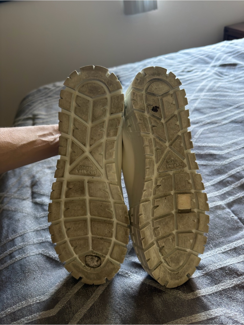 Authentic Prada White Chunky Sole Shoes - Picture 10 of 11